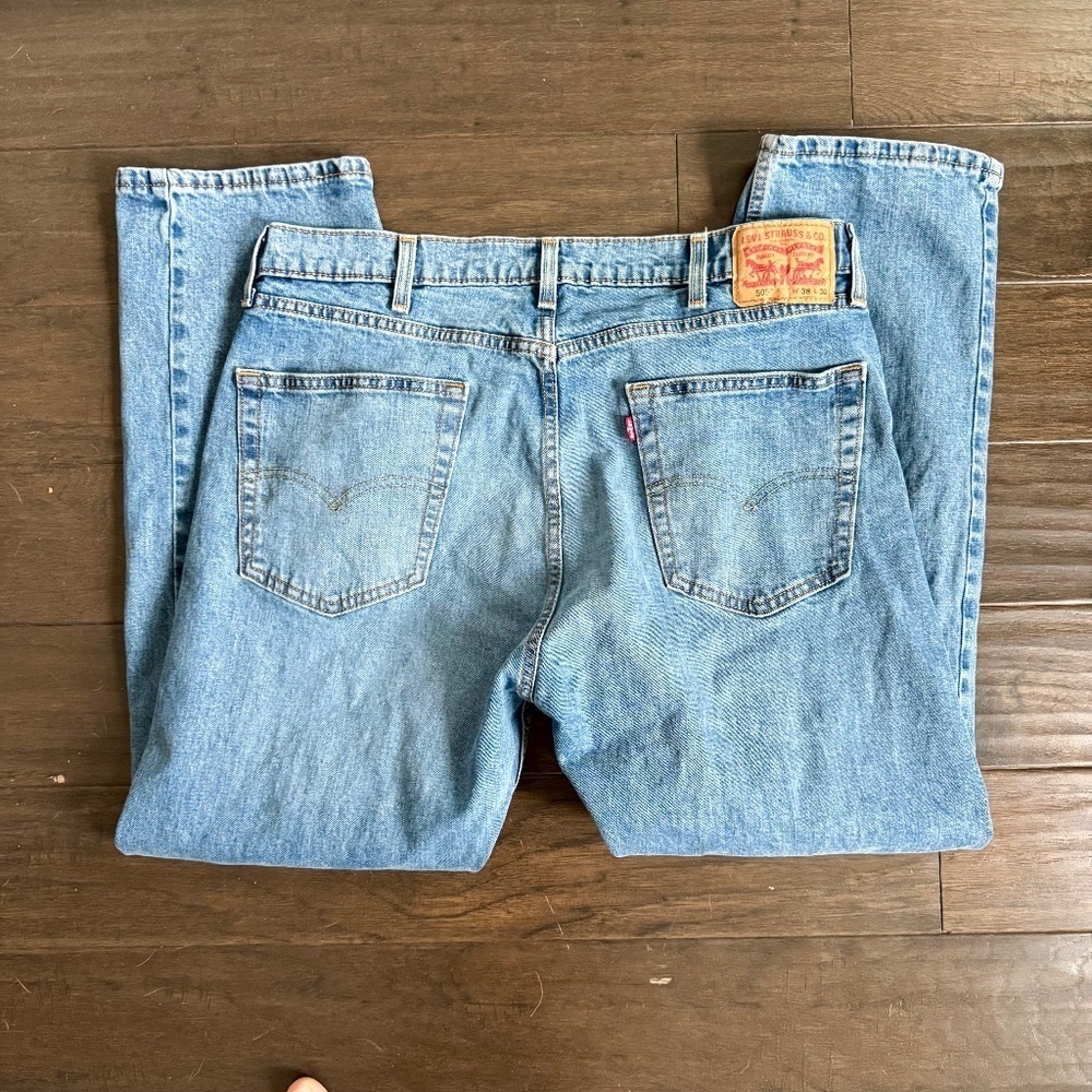 Levi's 505™ REGULAR FIT MEN'S JEANS W38 L30 Clif Medium Wash